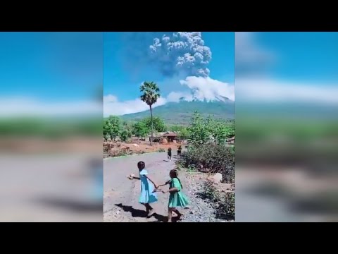Erupción de volcán en Indonesia: miles de personas fueron evacuadas