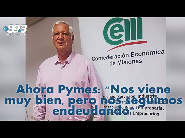 Guillermo Fachinello, titular de la Confederación Económica de Misiones (CEM).La ayuda Ahora PyME alivia a pequeños comerciantes, pero crece el endeudamiento por altas tasas y costos fijos. El alivio es momentáneo, la deuda, constante 😟📉 #EconomíaRegional #PyMES