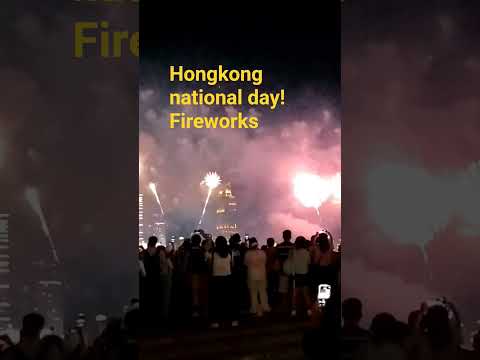 Hongkong national day! fireworks 🎆 #music #fireworks #hongkong #october #hongkongnationalday