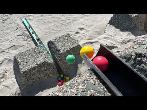 Marble Run Beach ☆ Natural sand slide & rain gutters