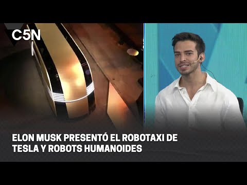 ELON MUSK PRESENTÓ EL ROBOTAXI DE TESLA Y ROBOTS HUMANOIDES