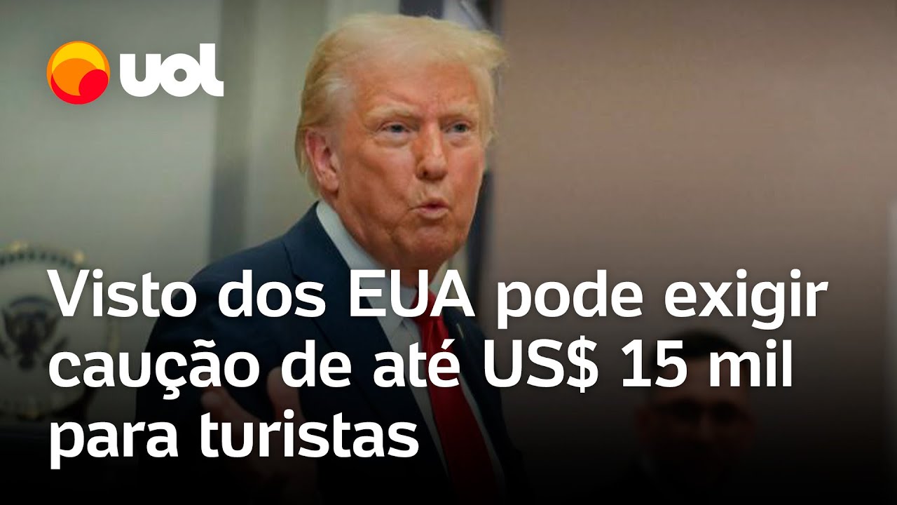 Governo Trump diz que visto dos EUA pode exigir caução de até US$ 15 mil para turistas confira