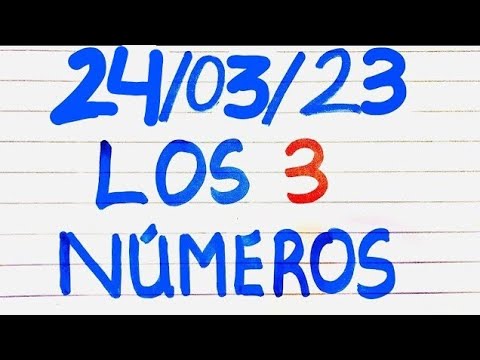 LOS TRES NÚMEROS QUE MAS SALEN HOY 20 DE MARZO DEL 2023