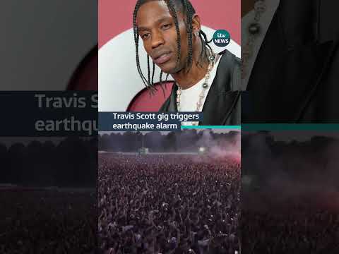 80,000 fans attended the gig in Italy #itvnews #music #travisscott