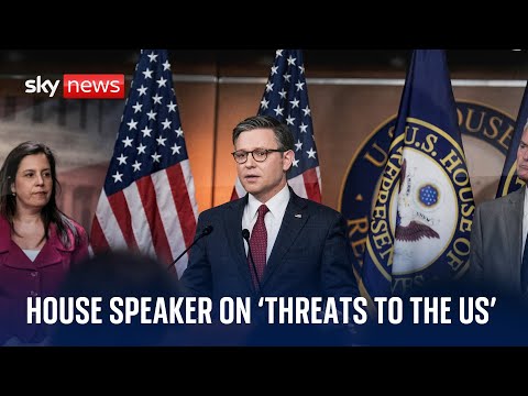 US House Speaker discusses foreign policy and 'threats to the international order'
