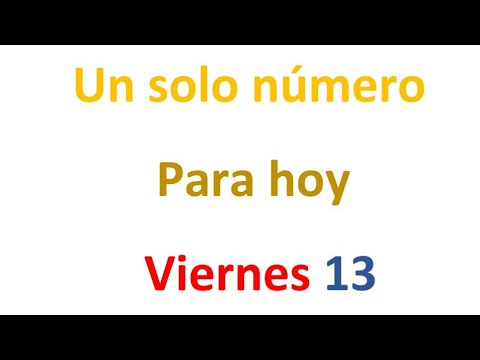 Un solo número para hoy Viernes 13 de septiembre, El campeón de los números