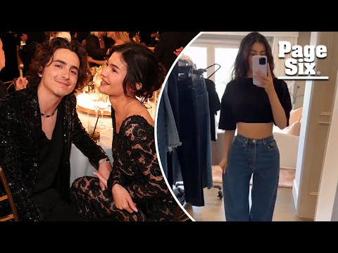 Kylie Jenner shows flat stomach and debunks pregnancy rumors with Timothée Chalamet