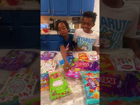 We went a little overboard with the candy tonight #candymashup #candy #games