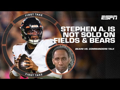 'IT WAS ONE GAME' ️ - Stephen A. is not sold on Justin Fields and the Chicago Bears | First Take video clip
