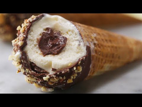 Homemade Chocolate-Covered Ice Cream Cones
