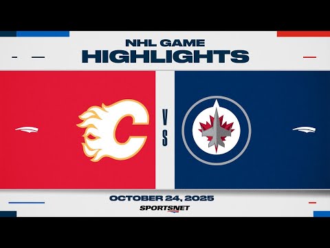 NHL Highlights | Flames vs. Jets - October 24, 2025