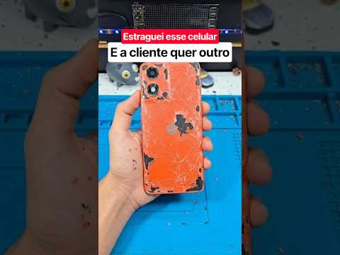 Estraguei celular <strong>da</strong> cliente sem querer #shorts #short #ytshorts #apple #<strong>iphone</strong> #ios #viral #fyp #yt