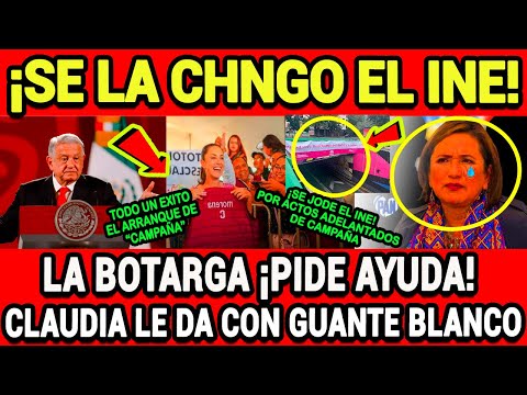 ¡DOMINGAZO! LA BOTARGA QUEDO HELADA ¡EL INE SE LA J0D3! CLAUDIA OPACA SU MARCHA