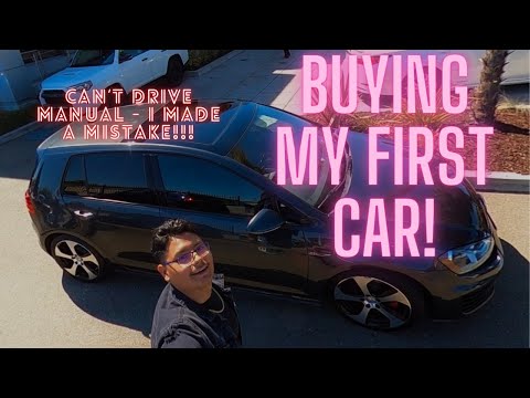 Buying MY FIRST CAR | Learning Manual *ALMOST GONE WRONG!