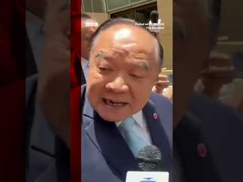 Thai MP to be investigated for slapping a reporter. #Shorts #Thailand #BBCNews