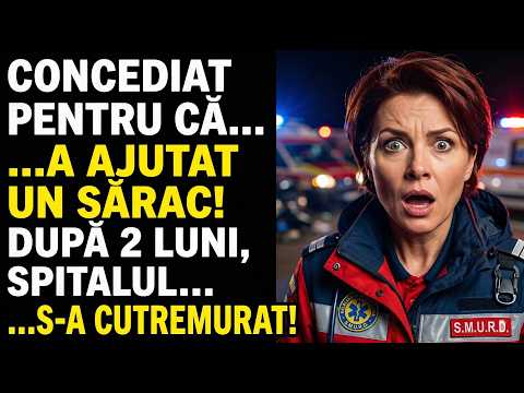 MEDICUL-ȘEF l-a dat afară pe asistentul de pe AMBULANȚĂ pentru că a salvat un OM AL STRĂZII fără...