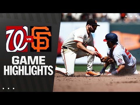 Nationals vs. Giants Game Highlights (8/9/25) | MLB Highlights