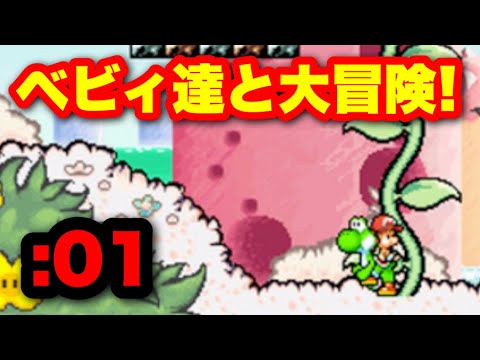 【実況】ヨッシーとベビィマリオの冒険再び!ヨッシーアイランドDS実況プレイ【Part1】【ヨッシーアイランド実況/DS】