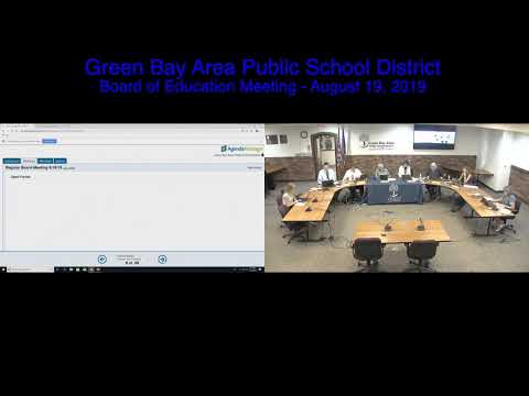 GBAPSD Board of Education Meeting: August 19, 2019