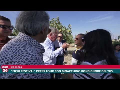 Cosenza: "Fichi Festival" Press Tour con Gioacchino Bonsignore del TG5