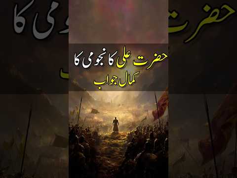 Hazrat Ali RA aur Najoomi Ka Qissa