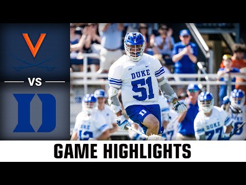 Virginia vs. Duke Game Highlights | 2024 ACC Men’s Lacrosse