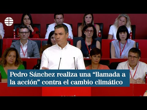 Sánchez realiza una llamada a la acción contra el cambio climático