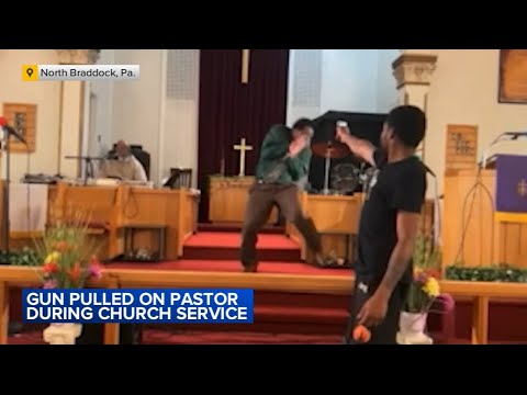 Man points gun to pastor during sermon in Pennsylvania | VIDEO