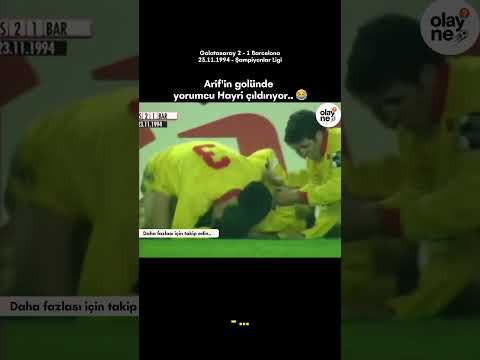 Arif'in golünde yorumcu Hayri çıldırıyor.. 😂 #youtubeshorts #galatasaray #viral #futbol #football
