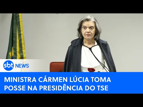 🔴 SBT News na TV: Cármen Lúcia toma posse como presidente do TSE