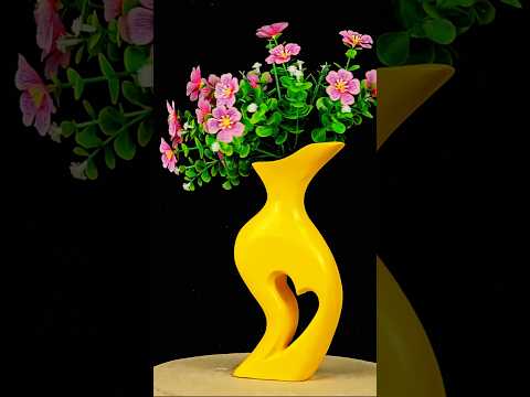 Gypsum flower pot making #diy #art