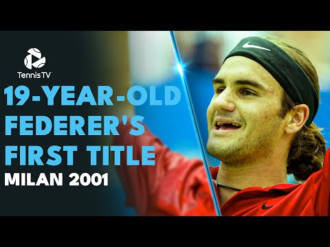 19-year-old Roger Federer's First Title | Milan 2001 Extended Highlights