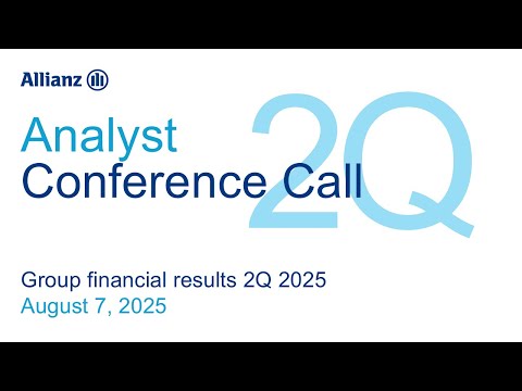 Allianz Financial Results 2Q 2025: Analyst Call