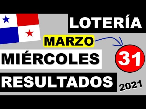 Resultados Sorteo Loteria Miercoles 31 de Marzo 2021 Loteria Nacional de Panama Miercolito Que Jugo