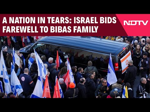 Bibas Family Funeral | Israelis Bid Goodbye To Bibas Family, Thousands Take Part In Funeral