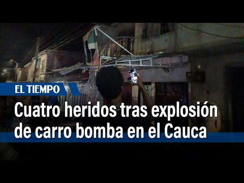 Cuatro personas resultaron heridas tras explosión de carro bomba en Miranda, Cauca | El Tiempo