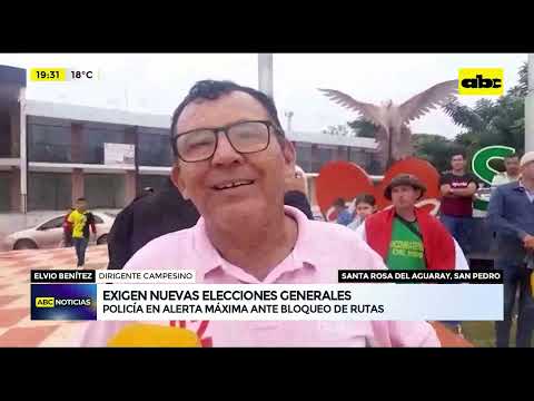 Dirigentes de Santa Rosa del Aguaray exigen nuevas elecciones