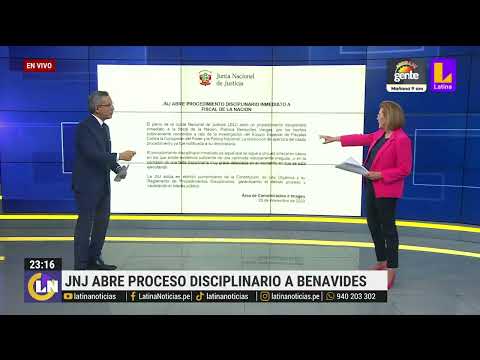 JNJ inicia procedimiento disciplinario inmediato a fiscal Patricia Benavides