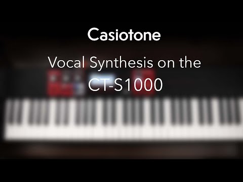 Vocal Synthesis on the Casiotone CT-S1000V