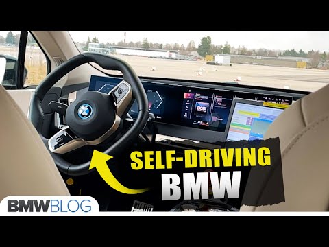 BMW iX Self-Driving Testing Car - 100 km/h with no driver!