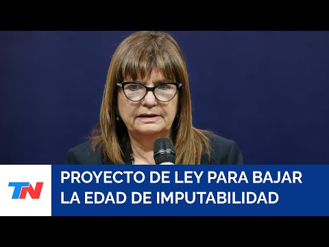 Patricia Bullrich enviará al Congreso un proyecto de ley que baja la edad de imputabilidad