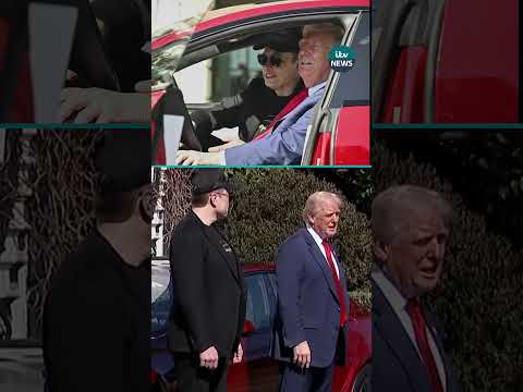 President Donald Trump has bought a Tesla, trying out the cars and Cybertruck at The White House