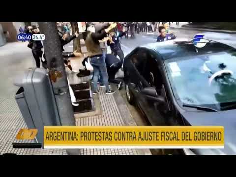 Argentina: Protestas contra ajuste fiscal del Gobierno