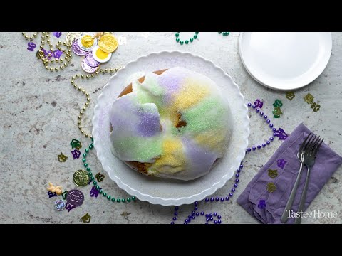 Mardi Gras King Cake Recipe I Taste of Home