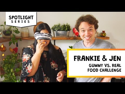 Gummy vs Real Food Challenge | Jen & Frankie