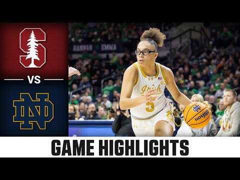 Stanford Vs Notre Dame Game Highlights Acc Women S