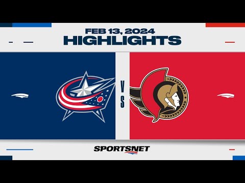 NHL Highlights | Blue Jackets vs. Senators - February 13, 2024