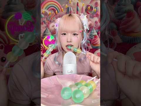 ダイソーの琥珀糖グミ食べてみた🍡💎#shorts #food #asmr #お菓子 #gummy