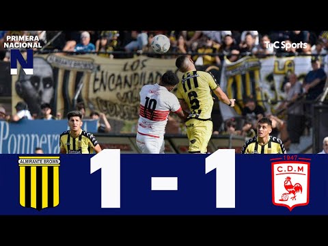 Almirante Brown 1-1 Deportivo Morón | Primera Nacional | Fecha 10 (Zona B)