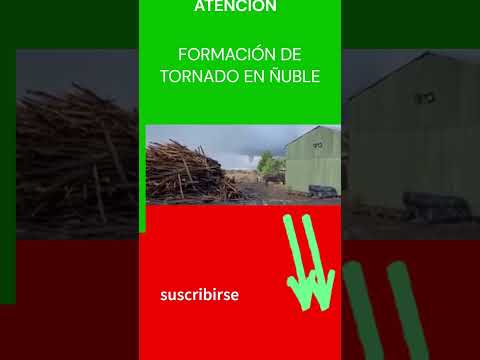 ??FORMACIÓN DE #TORNADO EN #NUBLE ??